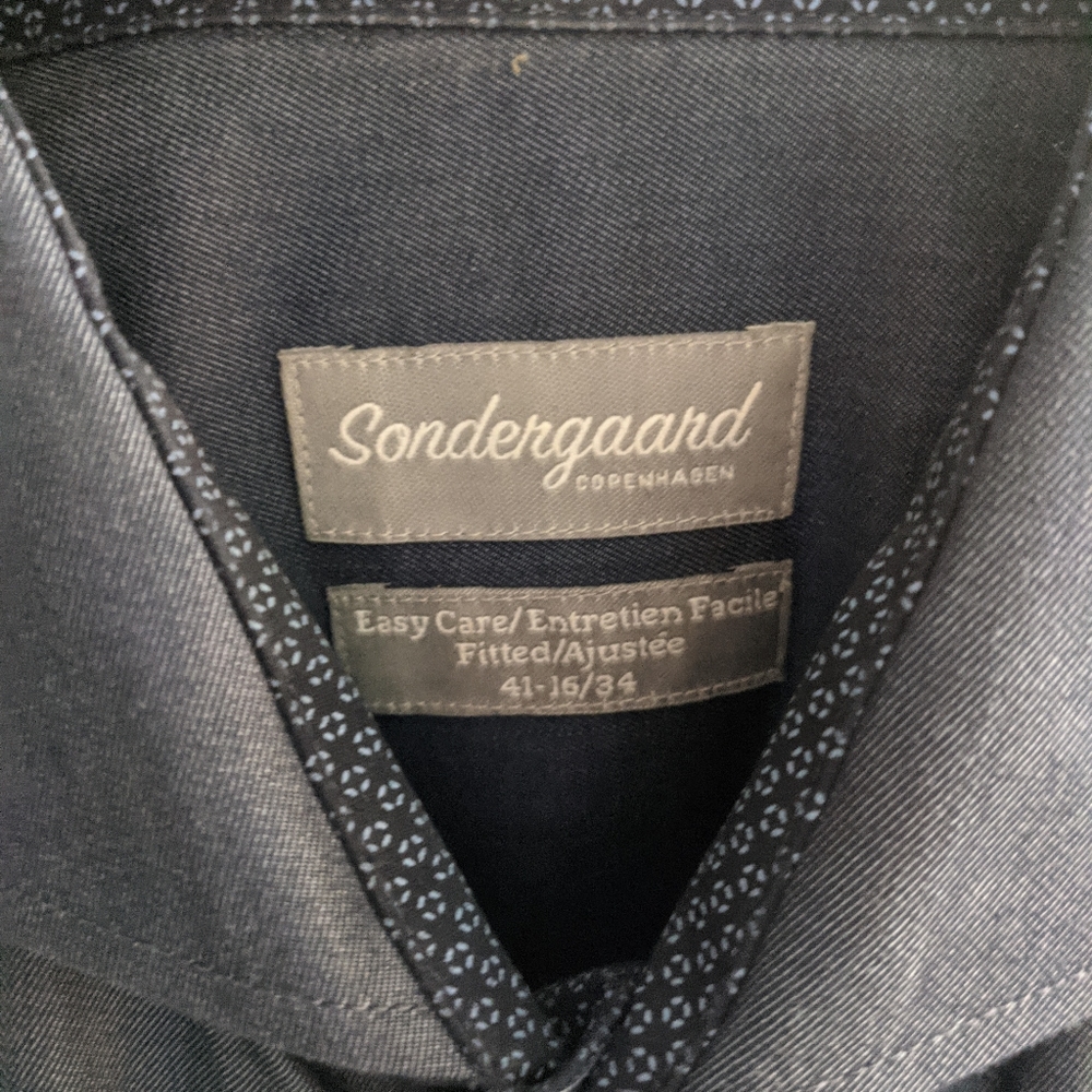 Sondergaard blue button down - Picture 3 of 3